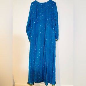 Long sleeve custom stitched dress